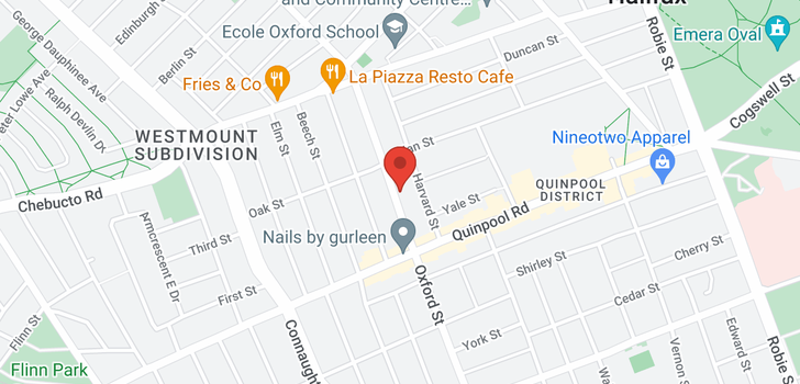 map of 2075 Oxford Street